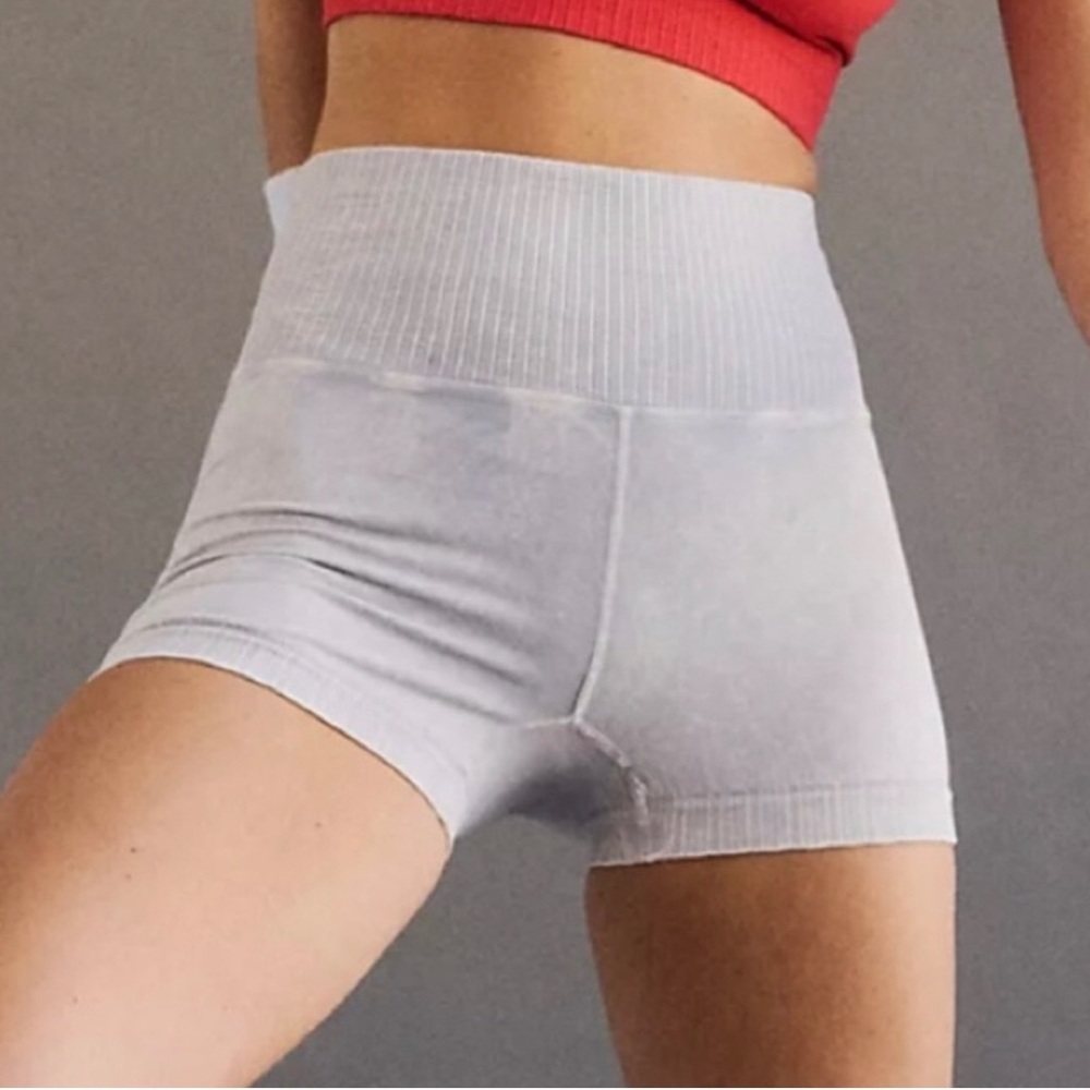 NWOT Free People Movement Good Karma Running Shorts Gray Size XL $48 - Picture 9 of 16